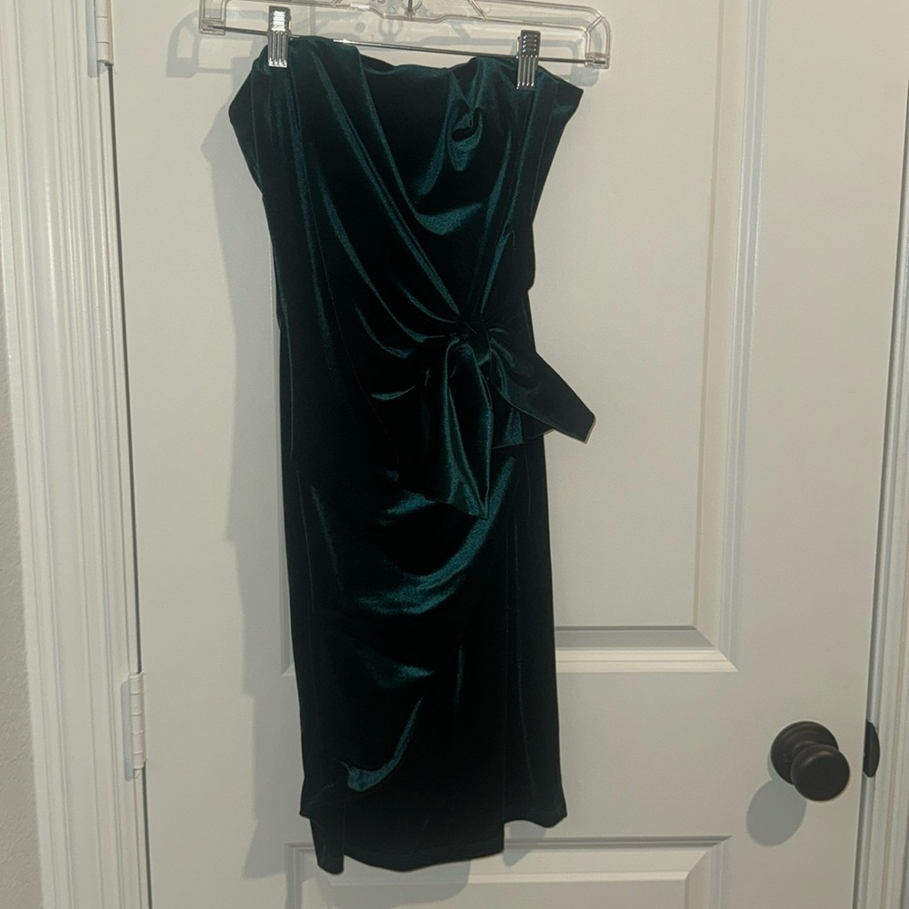Emerald green holiday dress